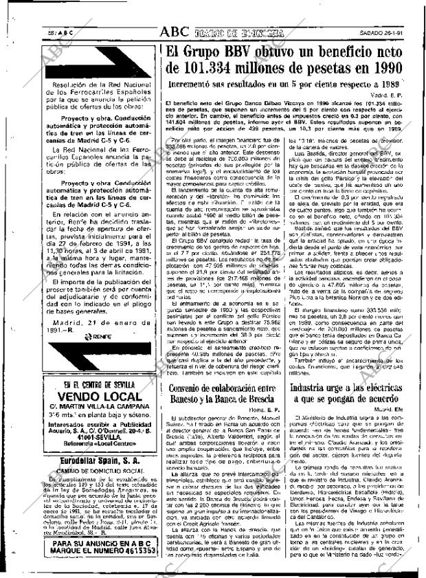 ABC SEVILLA 26-01-1991 página 58