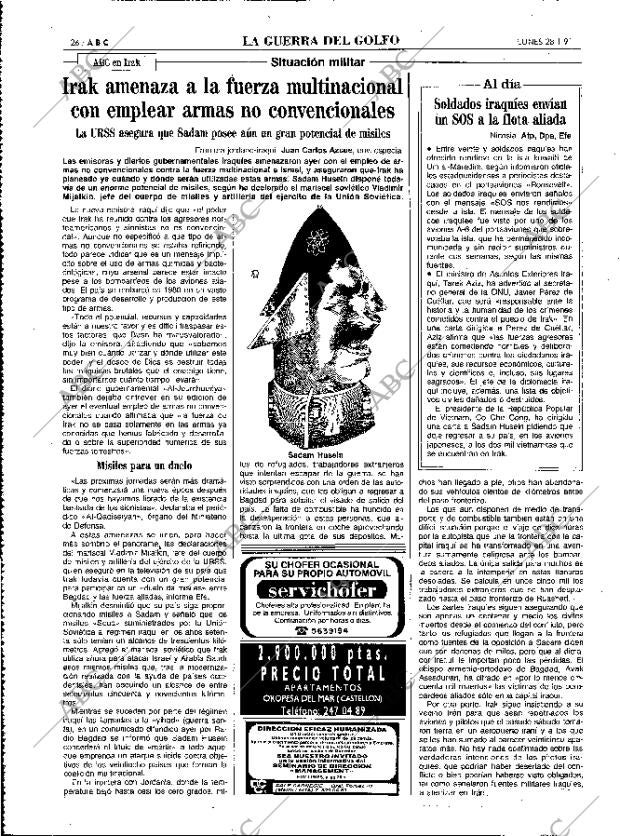 ABC MADRID 28-01-1991 página 26