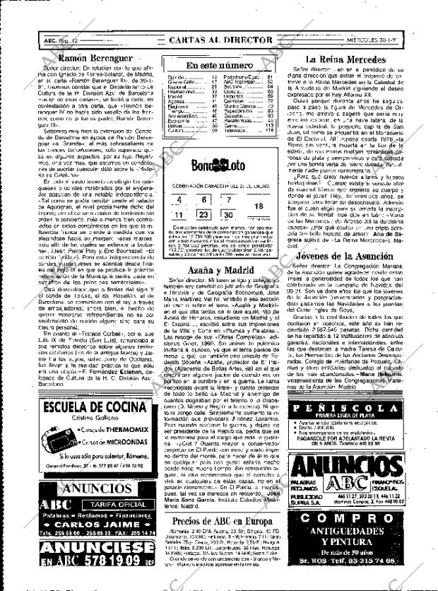 ABC MADRID 30-01-1991 página 12