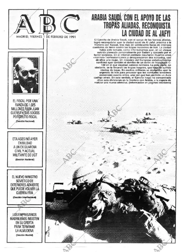 ABC MADRID 01-02-1991 página 1