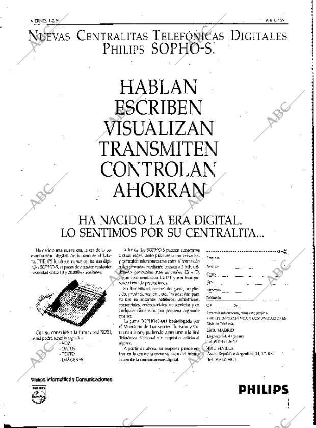 ABC MADRID 01-02-1991 página 59