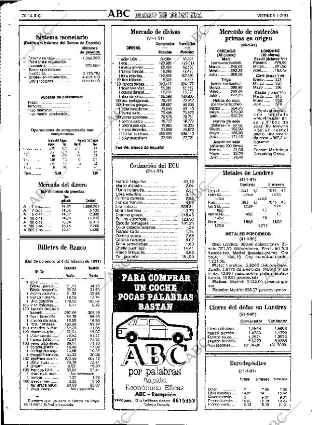 ABC SEVILLA 01-02-1991 página 70