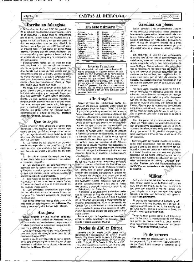ABC MADRID 02-02-1991 página 16