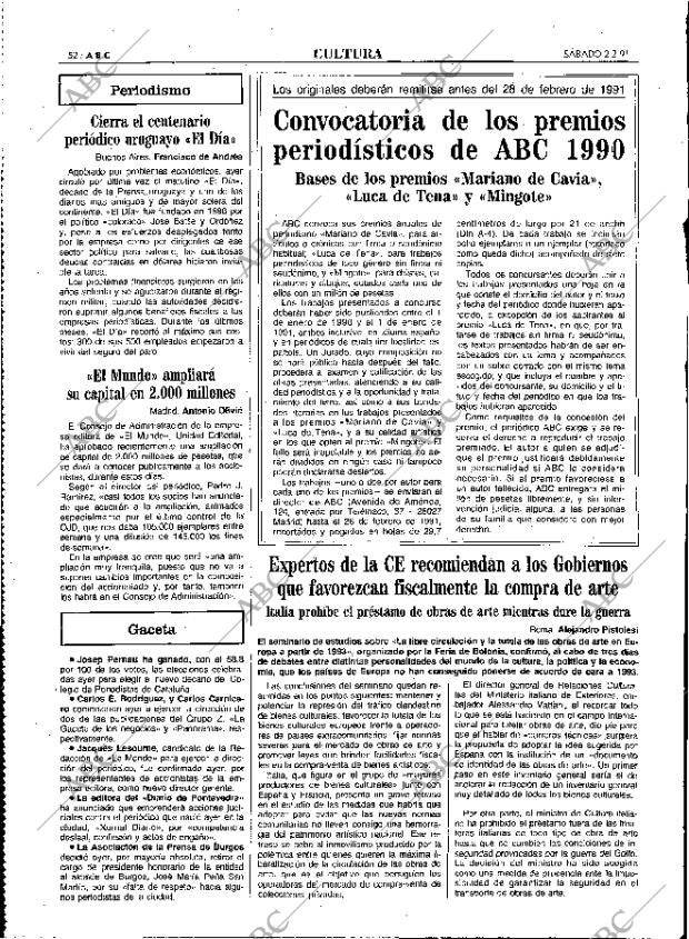 ABC MADRID 02-02-1991 página 52