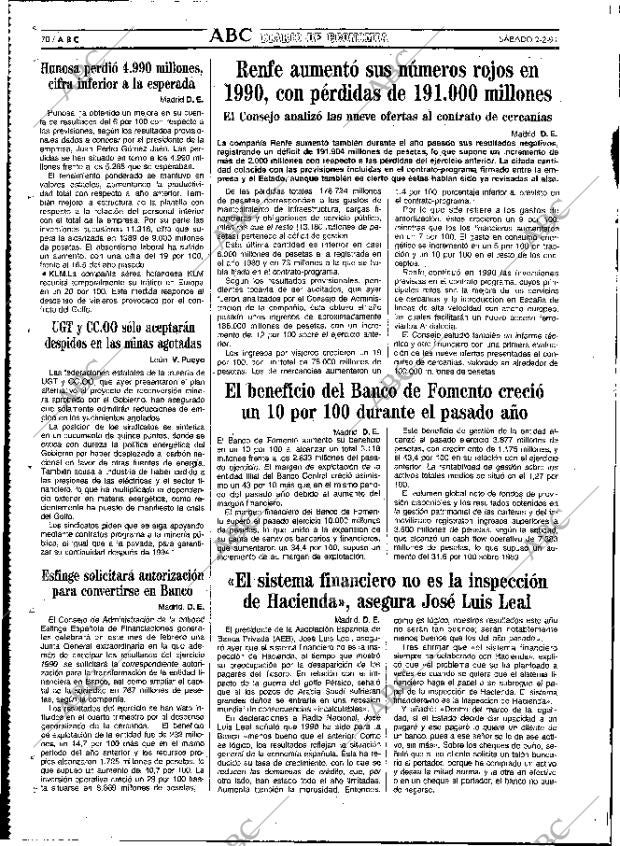 ABC MADRID 02-02-1991 página 70