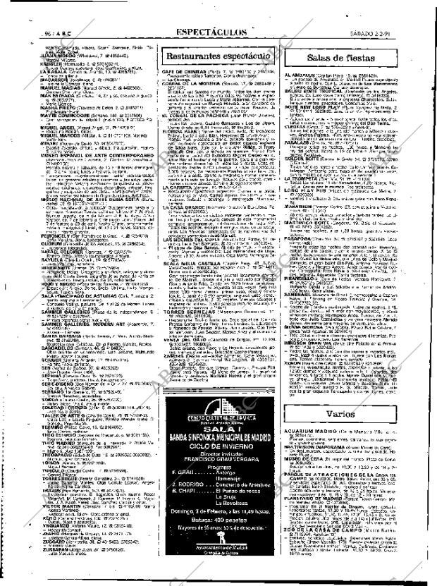 ABC MADRID 02-02-1991 página 96