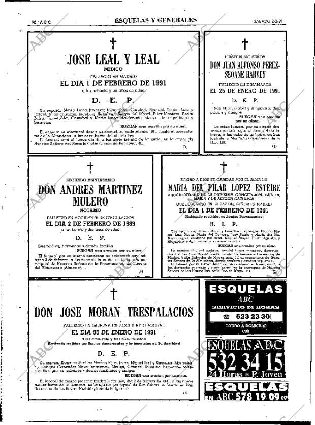 ABC MADRID 02-02-1991 página 98