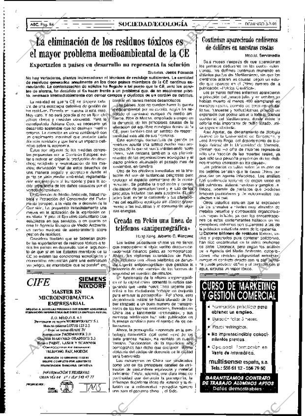 ABC MADRID 03-02-1991 página 84