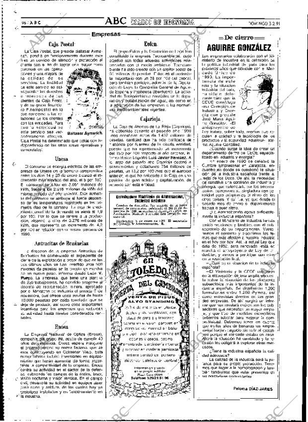 ABC MADRID 03-02-1991 página 96