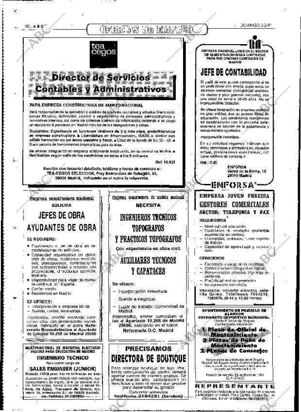 ABC MADRID 03-02-1991 página 98