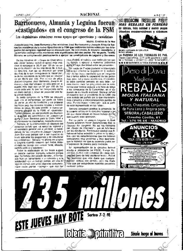 ABC MADRID 04-02-1991 página 37