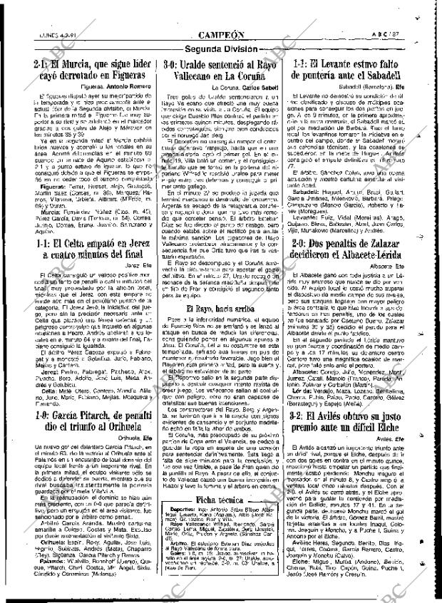 ABC MADRID 04-02-1991 página 87