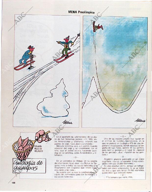 BLANCO Y NEGRO MADRID 10-02-1991 página 100