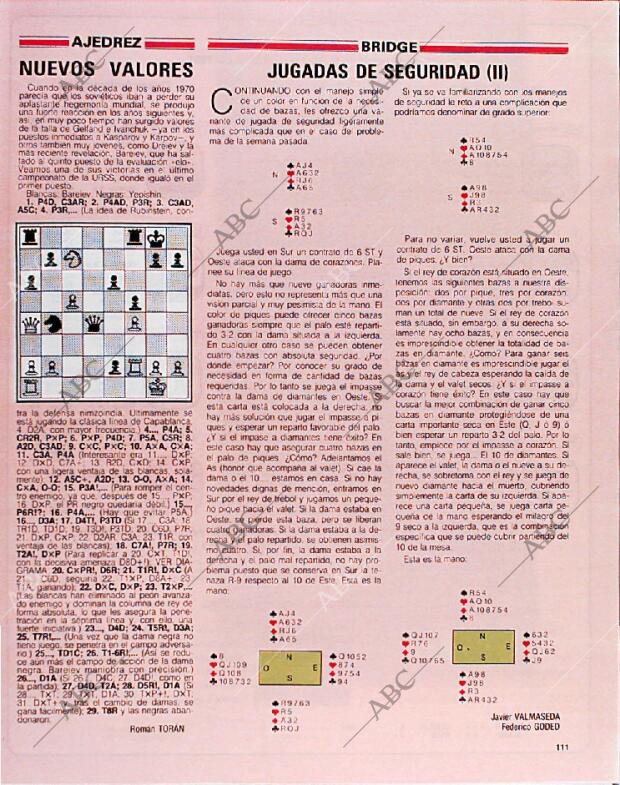 BLANCO Y NEGRO MADRID 10-02-1991 página 111