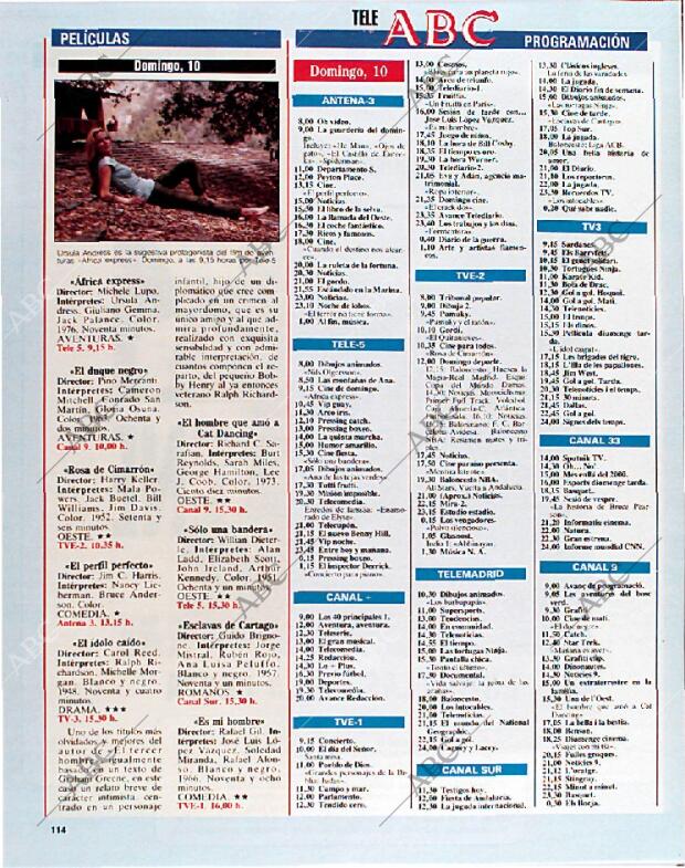 BLANCO Y NEGRO MADRID 10-02-1991 página 114