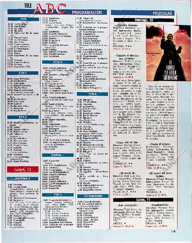 BLANCO Y NEGRO MADRID 10-02-1991 página 115