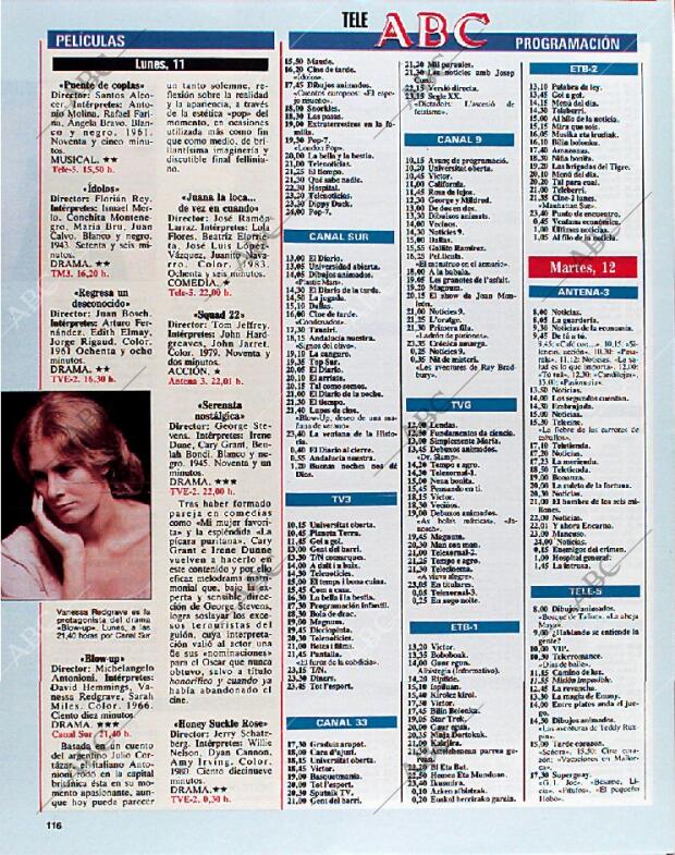 BLANCO Y NEGRO MADRID 10-02-1991 página 116