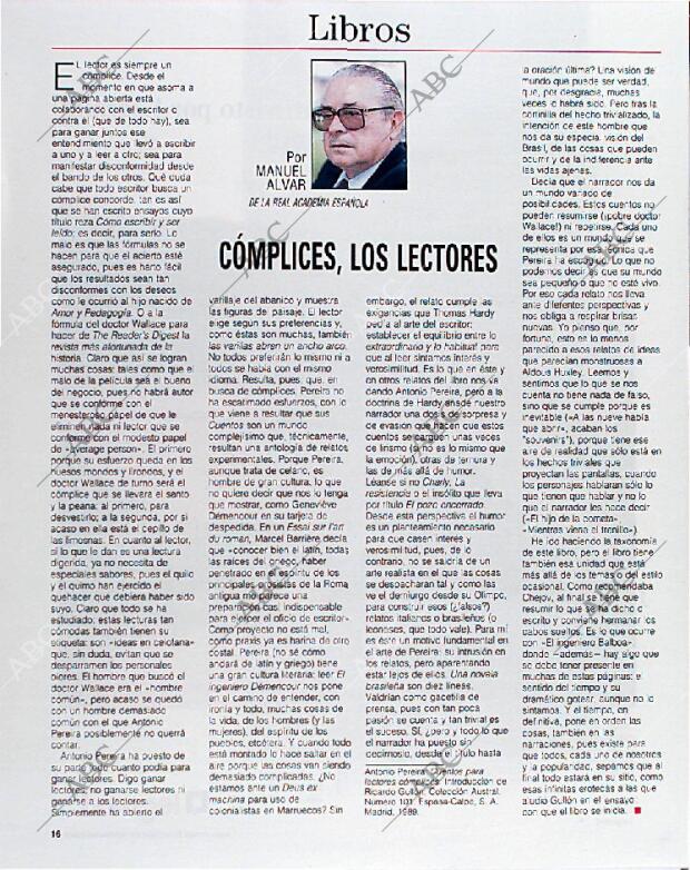 BLANCO Y NEGRO MADRID 10-02-1991 página 16