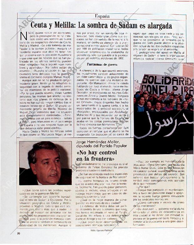 BLANCO Y NEGRO MADRID 10-02-1991 página 20