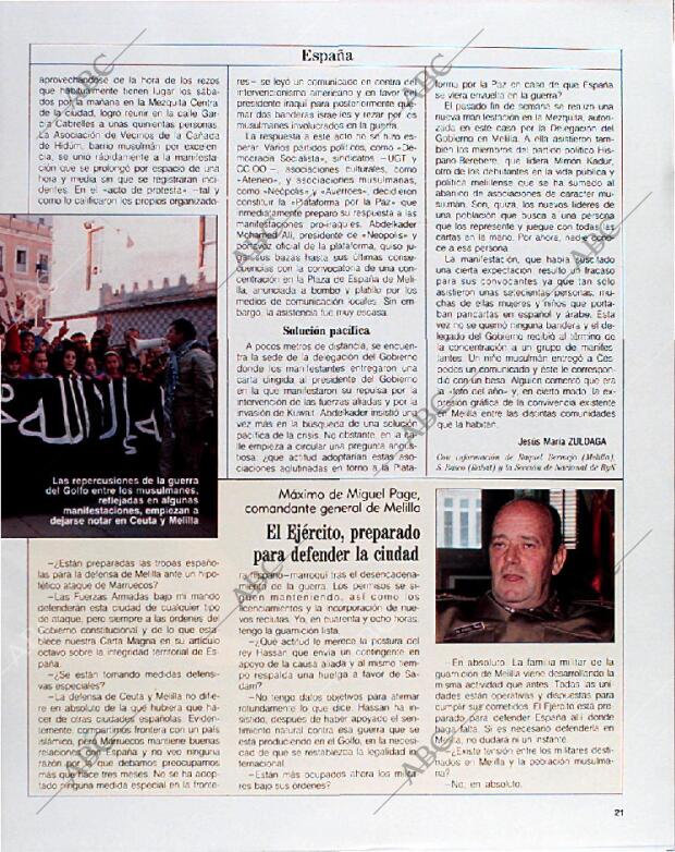 BLANCO Y NEGRO MADRID 10-02-1991 página 21