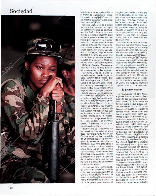 BLANCO Y NEGRO MADRID 10-02-1991 página 30