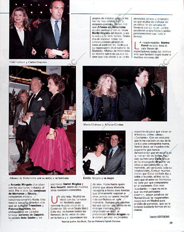 BLANCO Y NEGRO MADRID 10-02-1991 página 33