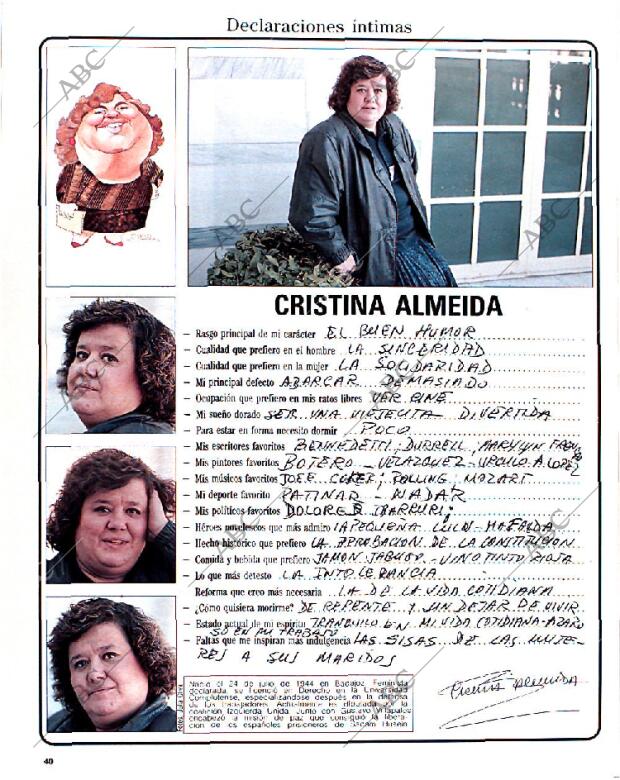 BLANCO Y NEGRO MADRID 10-02-1991 página 40