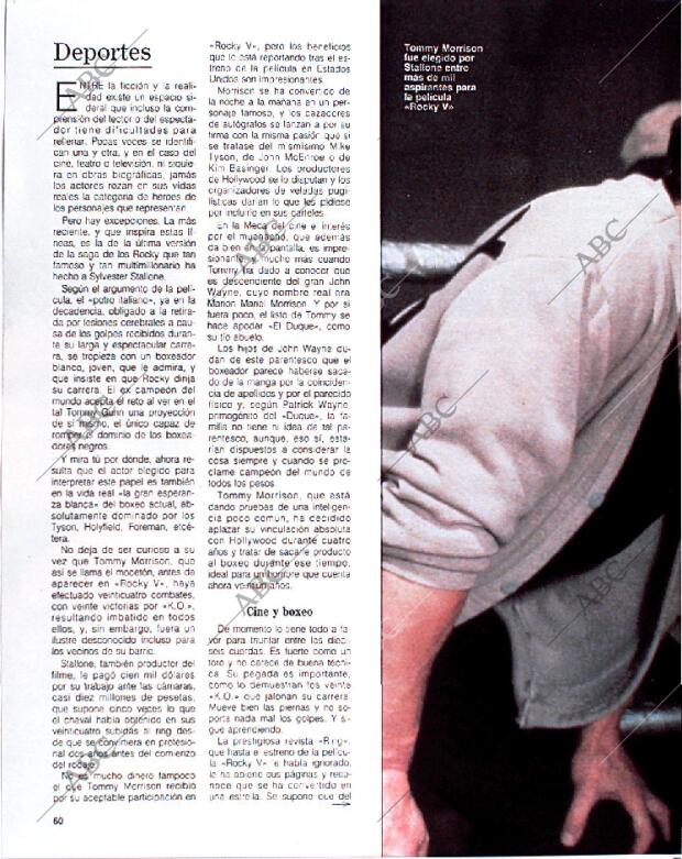 BLANCO Y NEGRO MADRID 10-02-1991 página 60