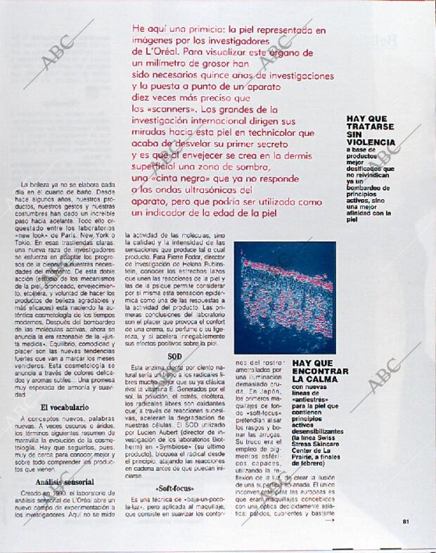 BLANCO Y NEGRO MADRID 10-02-1991 página 81