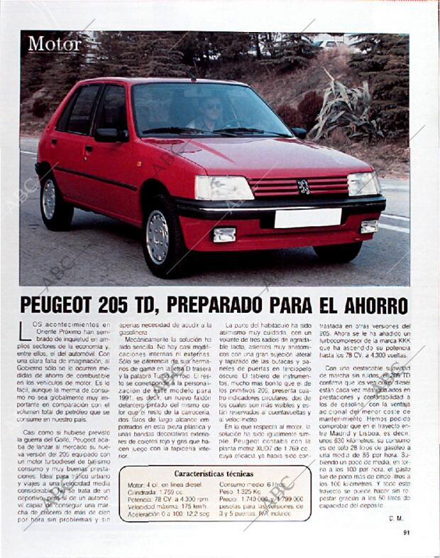 BLANCO Y NEGRO MADRID 10-02-1991 página 91