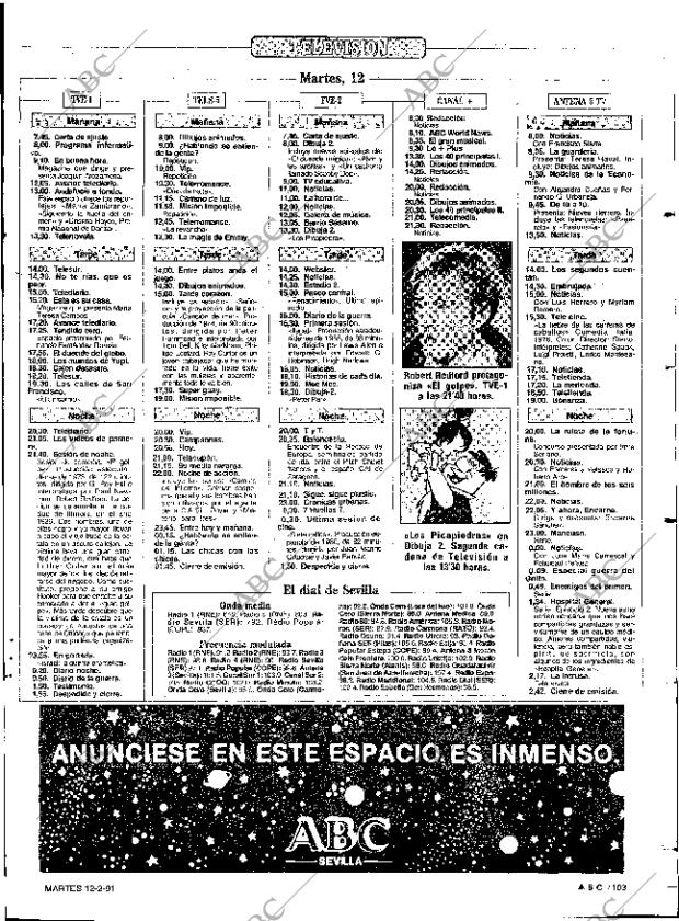 ABC SEVILLA 12-02-1991 página 103