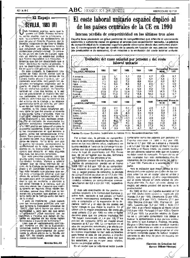 ABC SEVILLA 13-02-1991 página 62