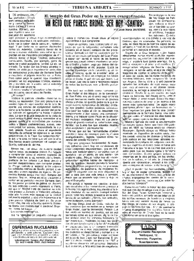 ABC SEVILLA 17-02-1991 página 58