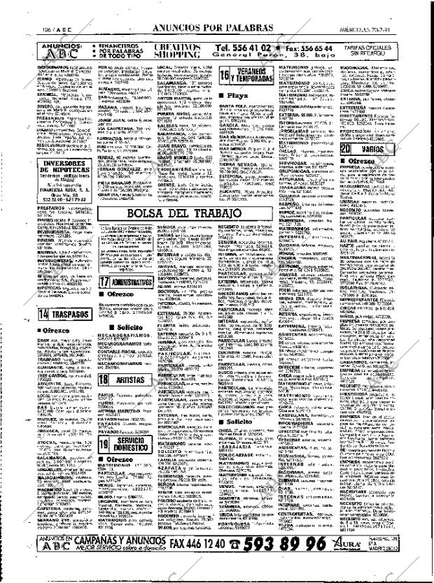ABC MADRID 20-02-1991 página 106