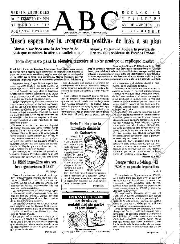 ABC MADRID 20-02-1991 página 13