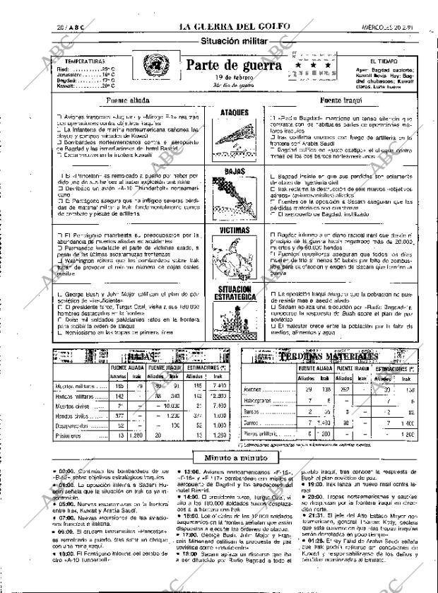 ABC MADRID 20-02-1991 página 20