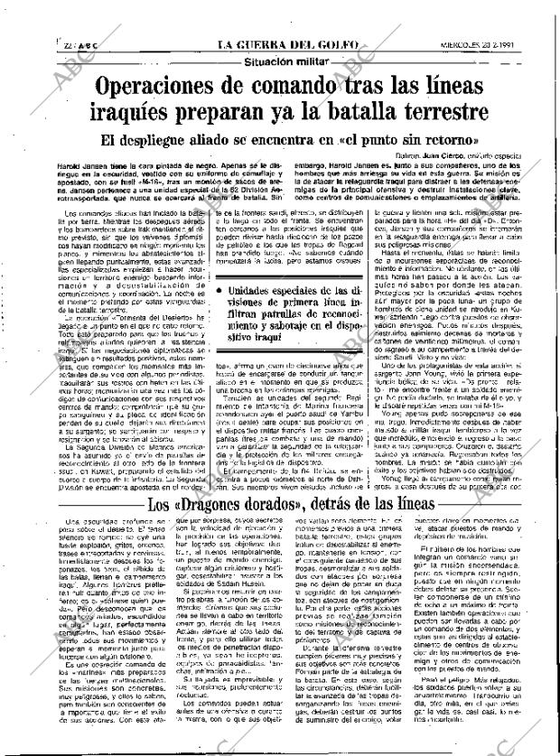 ABC MADRID 20-02-1991 página 22