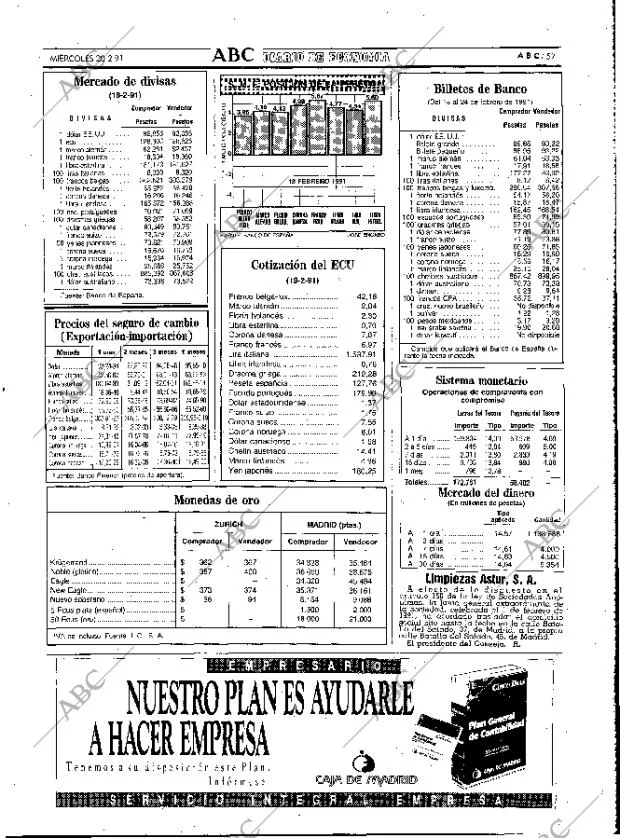 ABC MADRID 20-02-1991 página 57