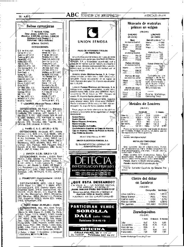 ABC MADRID 20-02-1991 página 58