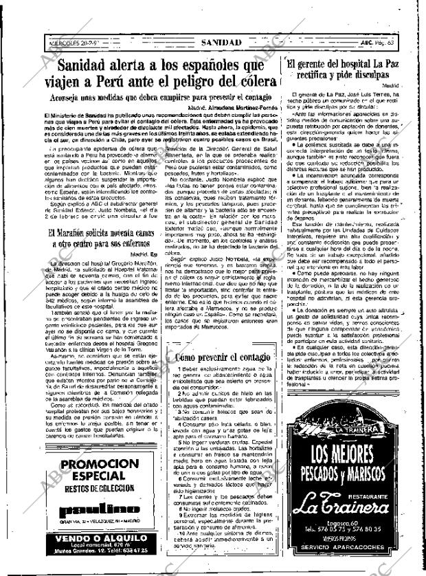 ABC MADRID 20-02-1991 página 63