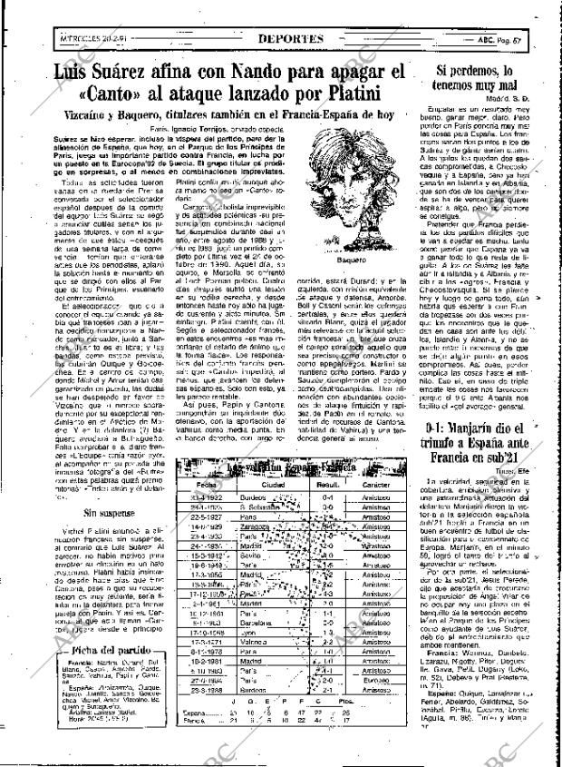 ABC MADRID 20-02-1991 página 67