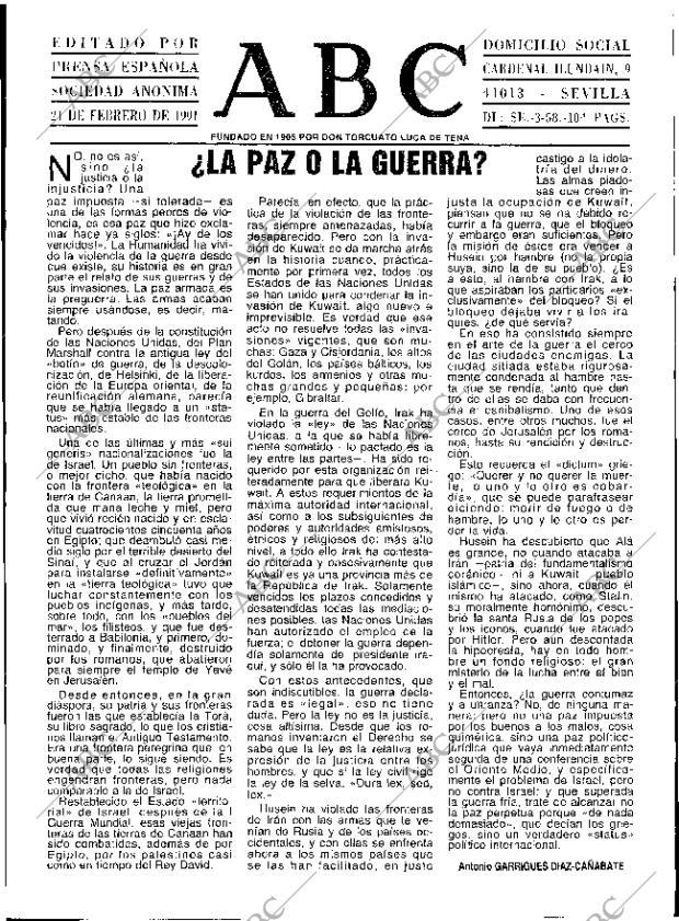 ABC SEVILLA 21-02-1991 página 3