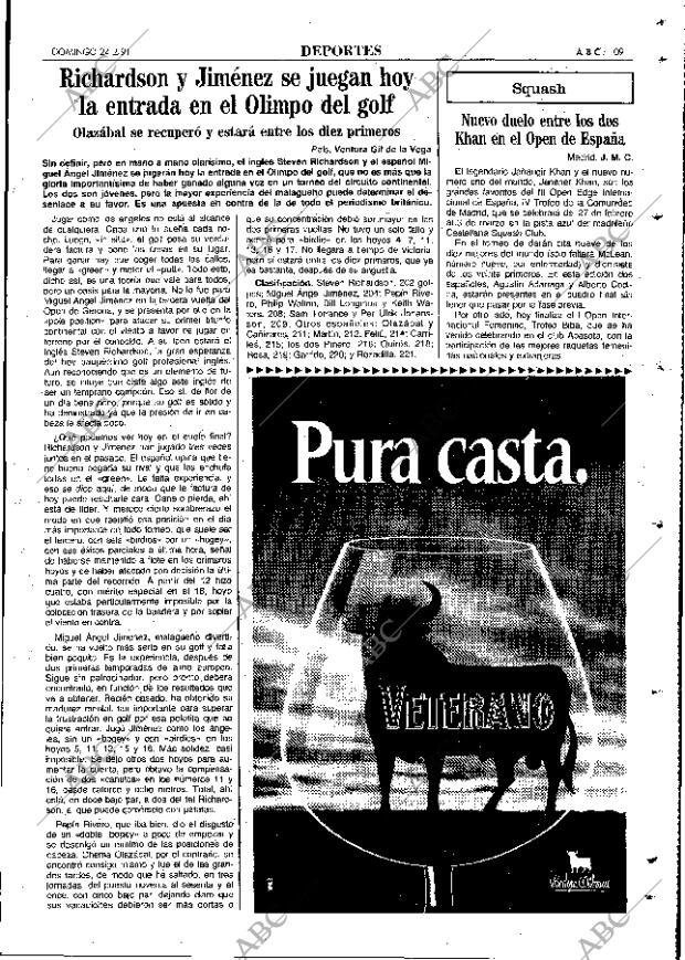 ABC MADRID 24-02-1991 página 109