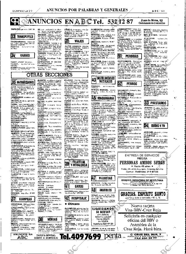 ABC MADRID 24-02-1991 página 141