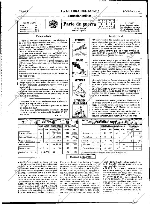 ABC MADRID 24-02-1991 página 28