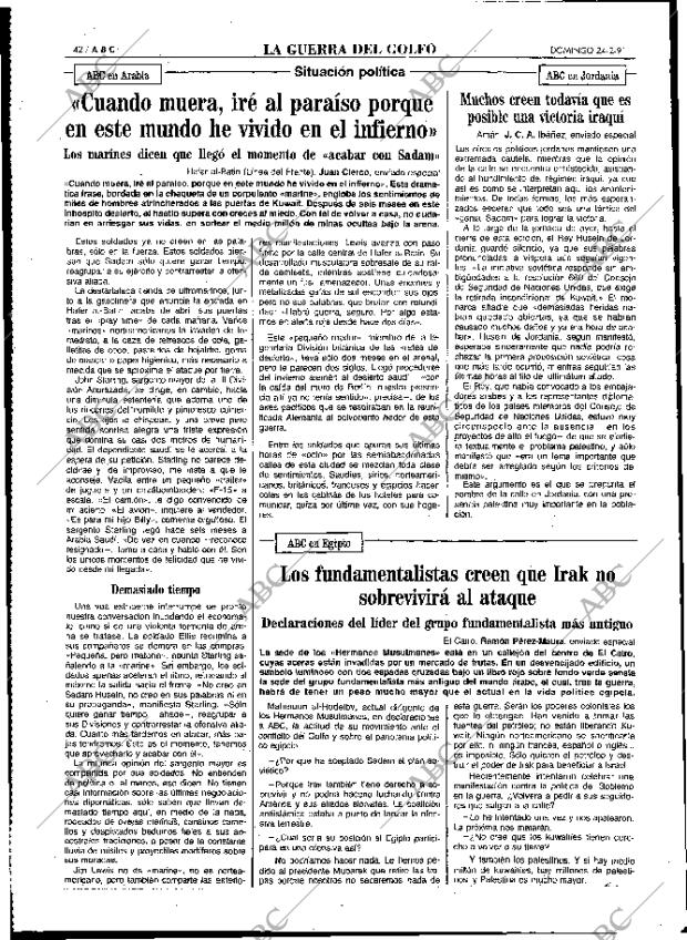 ABC MADRID 24-02-1991 página 42