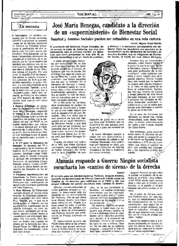 ABC MADRID 24-02-1991 página 49