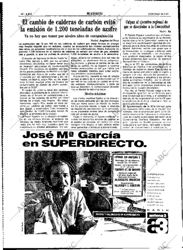 ABC MADRID 24-02-1991 página 60