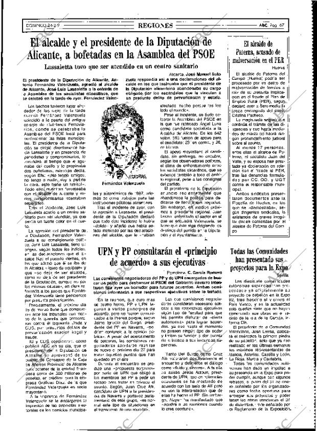 ABC MADRID 24-02-1991 página 67