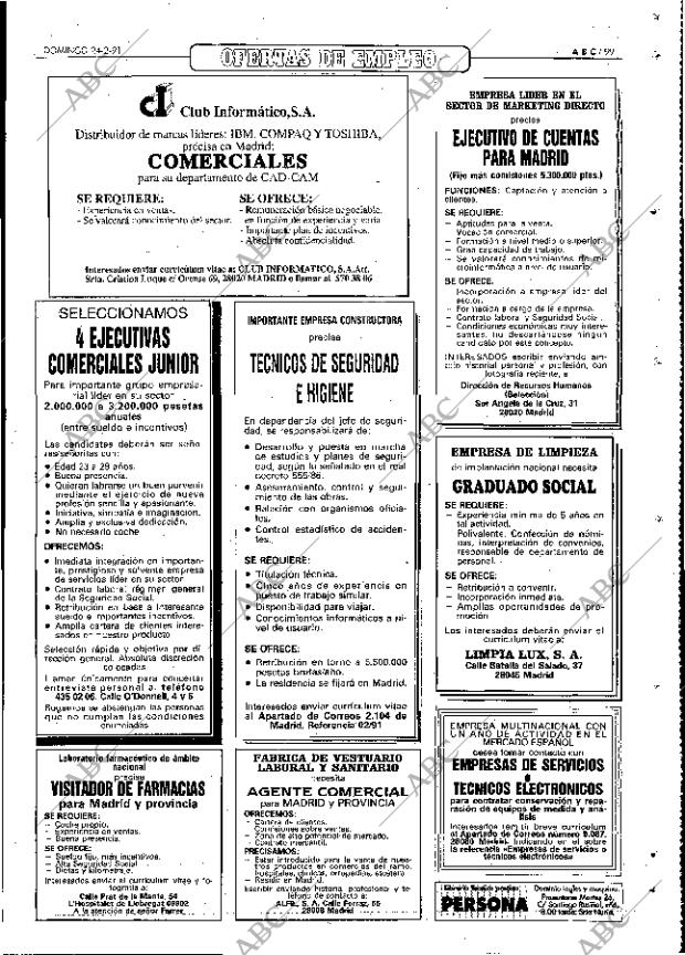 ABC MADRID 24-02-1991 página 99